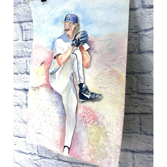 Original Randy Johnson Watercolor Painting Signed Realism Artwork Not Framed - Picture 6 of 12